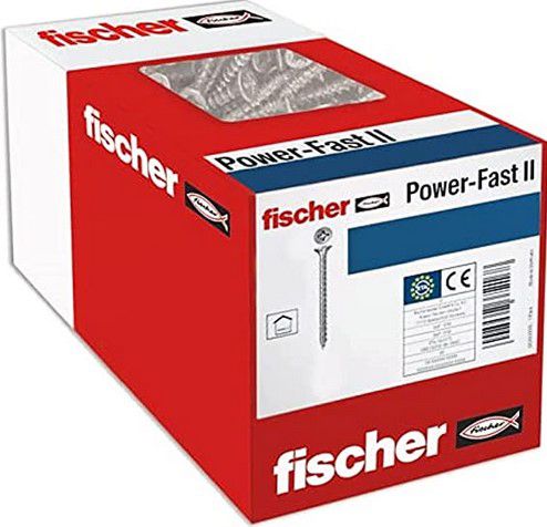 2 x 100 fischer PowerFast II CZF 3,0 x 25 Kreuzschlitzschrauben für 2,98€ (statt 8€)