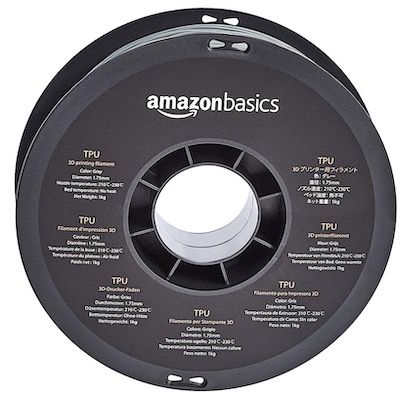 5x 1kg Amazon Basics 3D Drucker Filament aus TPU Kunststoff für 55,67€ (statt 93€)