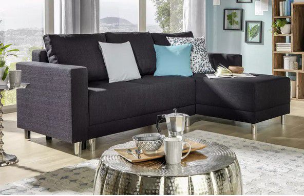 Livetastic graues Eck  u. Schlafsofa für 548,95€ (statt 649€)