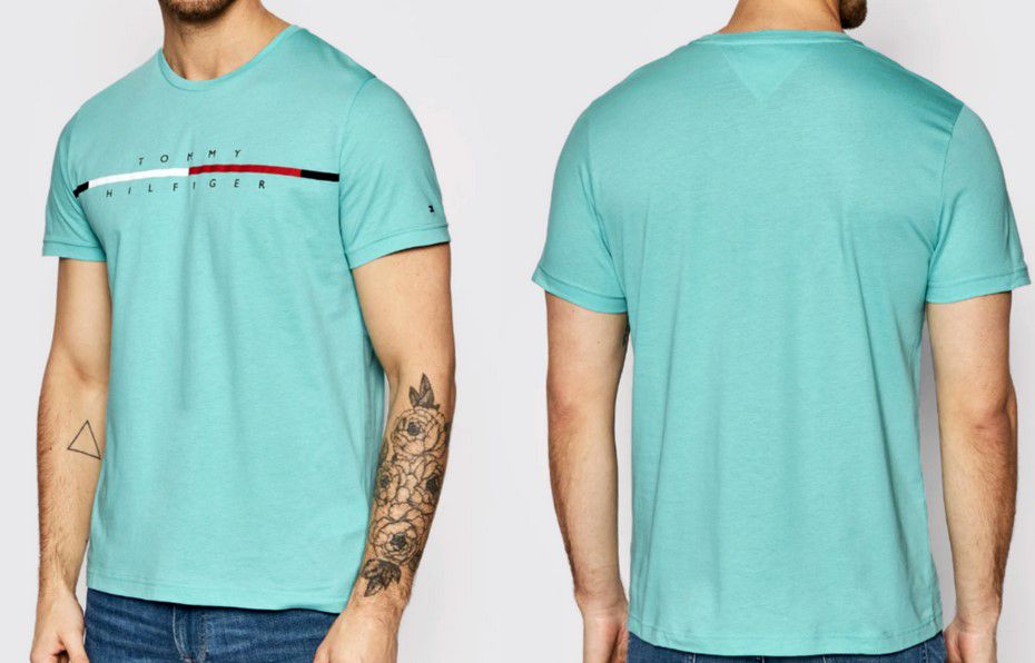 Tommy Hilfiger Signature Herren Split Logo T Shirt für 29,99€ (statt 43€)