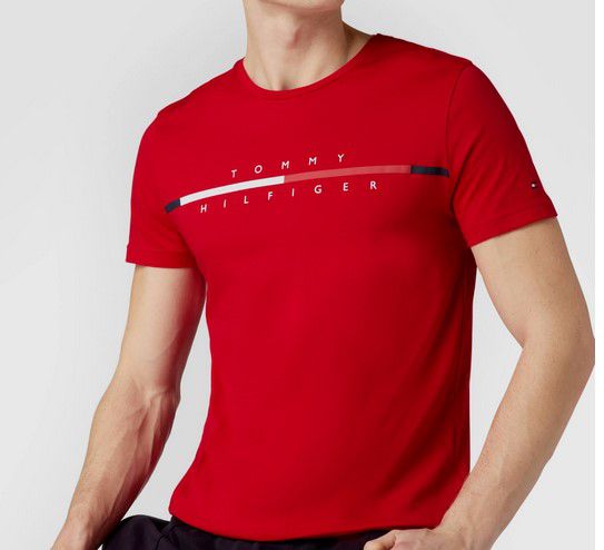 Tommy Hilfiger Signature Herren Split Logo T Shirt für 29,99€ (statt 43€)