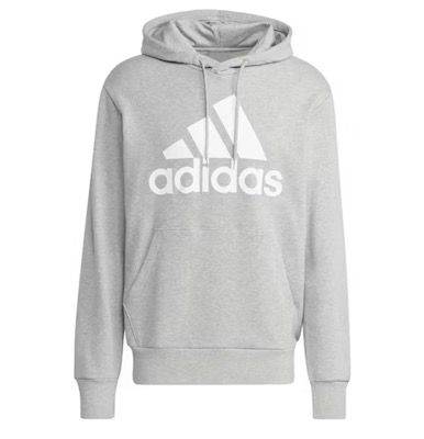 adidas Herren Hoodie in Grau für 26,23€ (statt 45€)   XXL, 3XL