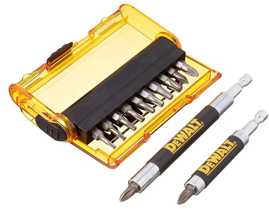 Dewalt DT71570 14tlg. Schrauberbit Set inkl. 2x Magnetbithalter für 4,45€ (statt 12€)