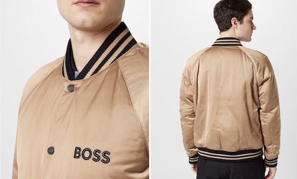 BOSS Jacke Crospa in Beige für 314€ (statt 449€)