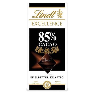 100g Lindt EXCELLENCE 85% Kakao Edelbitter Schokolade für 1,49€ (statt 2€)   Prime