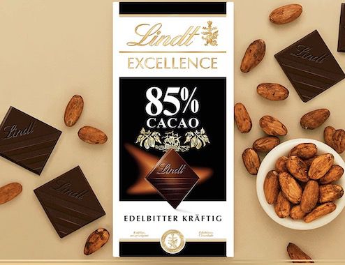 100g Lindt EXCELLENCE 85% Kakao Edelbitter Schokolade für 1,49€ (statt 2€)   Prime