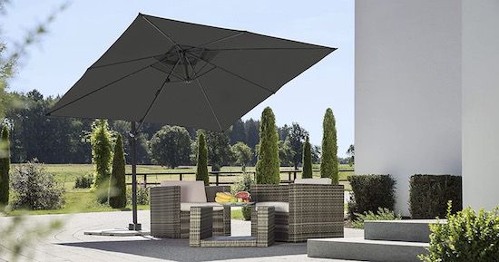 🥵⛱️ Schneider Ampelschirm Rhodos Junior 270 x 270 cm für 205,45€ (statt 249€)