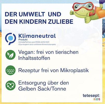 15er Pack tetesept Kinder Badespaß Mein Drache mit fruchtigem Apfelduft für 8,37€ (statt 14€)