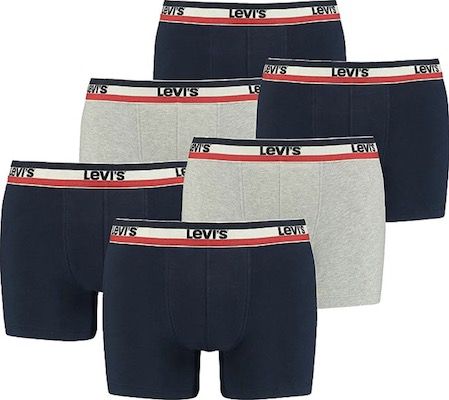 6er Pack Levis Herren Boxershorts für 34,99€ (statt 57€)