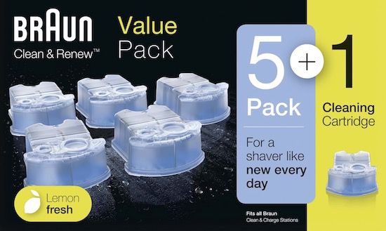 6er Pack Braun Clean & Renew Reinigungskartuschen für 21,99€ (statt 28€)