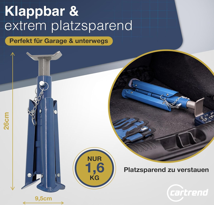 🚗 cartrend Unterstellbock mit 2t Traglast für 11,95€ (statt 19€) 🚗 cartrend Unterstellbock mit 2t Traglast für 11,95€ (statt 19€)