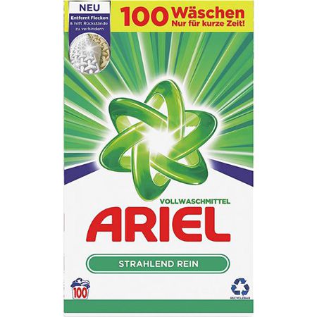 Ariel Strahlend Rein Waschmittel, 100WL ab 15,99€ (statt 23€)   Prime