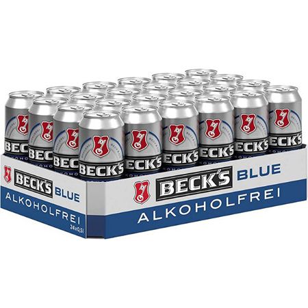 24x Beck’s Blue Alkoholfrei Pils Dosenbier (0,5l) ab 16,14€ (statt 26€)