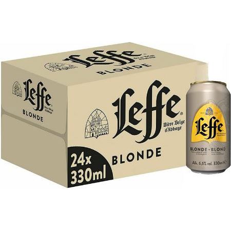 🍺24er Pack Leffe Blonde Abteibier, 0,33L Dose für 18,99€ (statt 28€)