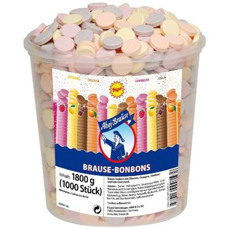 1,8 Kg Frigeo Ahoj Brause Bonbons, 1.000 Stück ab 9,49€ (statt 14€)