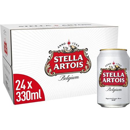 24er Pack Stella Artois Premium Lager, 0,33l Dose für 19,99€ (statt 28€)