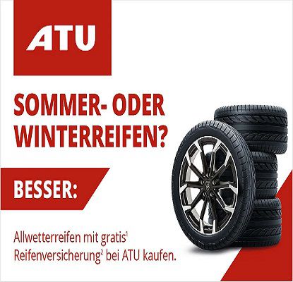 A.T.U.: Mit Kauf von Allwetterreifen Reifenversicherung gratis abstauben