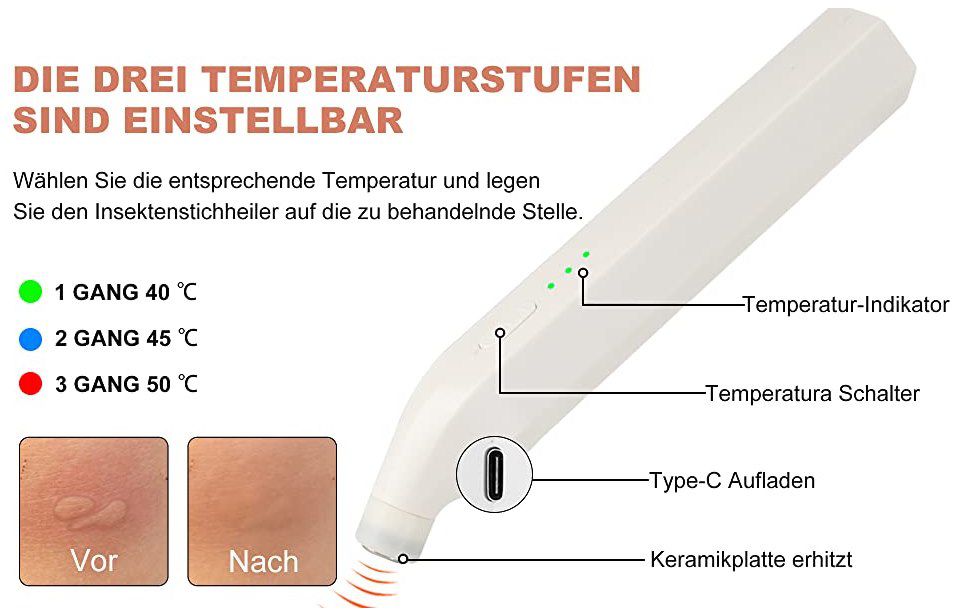 LEBEXY elektrischer Insektenstichheiler für 11,99€ (statt 20€)