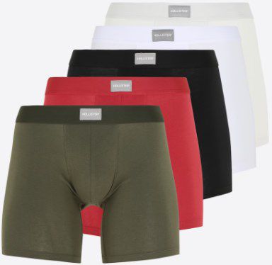 5er Pack Hollister Boxershorts ab 24,43€ (statt 34,90€)   XS bis L