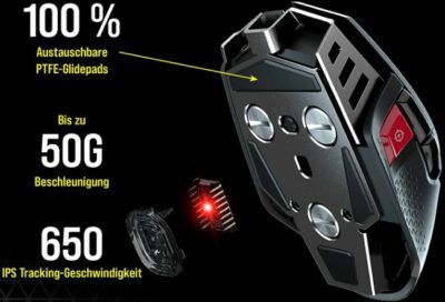 Corsair M65 RGB Ultra Wireless Schwarz für 99,99€ (statt 113€)