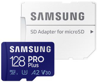 Samsung PRO Plus microSD 128GB Karte + SD Adapter für 8,99€ (statt 17€)