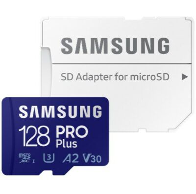 Samsung PRO Plus microSD 128GB Karte + SD Adapter für 8,99€ (statt 17€)