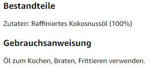 1 Liter Valcom raffiniertes Kokosnussöl   geschmacksneutral für 5,58€ (statt 7,50€)