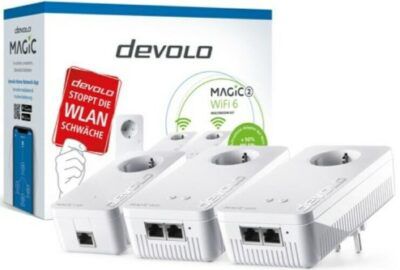 DEVOLO 8824 Magic 2 WiFi 6 Multiroom mit 3 Adaptern für 239€ (statt 325€)