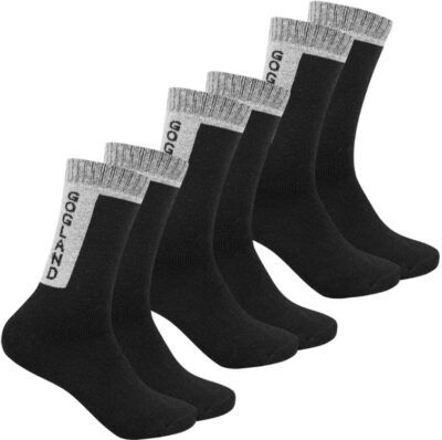 3er GOGLAND Trekking Outdoor Socken in Schwarz für 4,79€ zzgl. Versand (statt 10€)