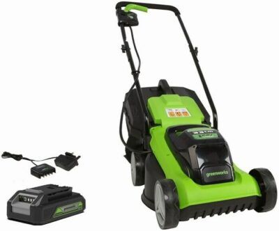 Greenworks 24V Akku Rasenmäher mit 2Ah Akku + Ladegerät für 89,99€ (statt 159€)