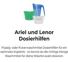 Ariel und Lenor Dosierhilfen kostenlos bestellen