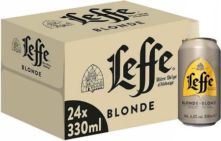 24er Pack Leffe Blonde Abteibier, 0,33L Dose für 18,99€ (statt 28€)