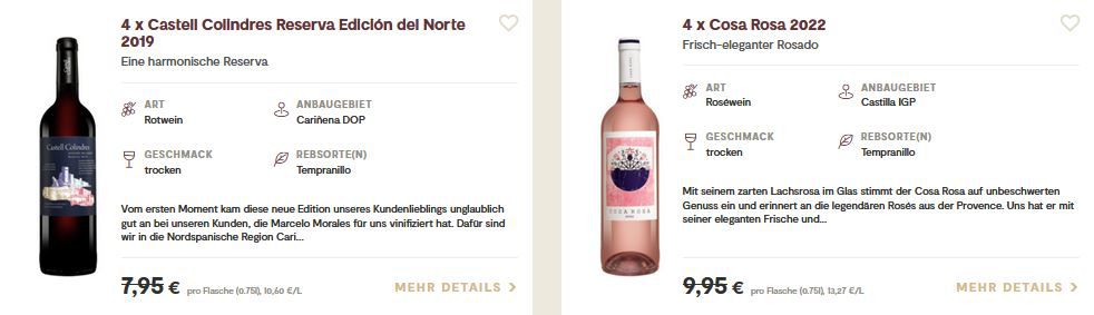 12 Flaschen Weiß, Rot und Roséwein im April Genießer Paket für 52,89€ (statt 111€)