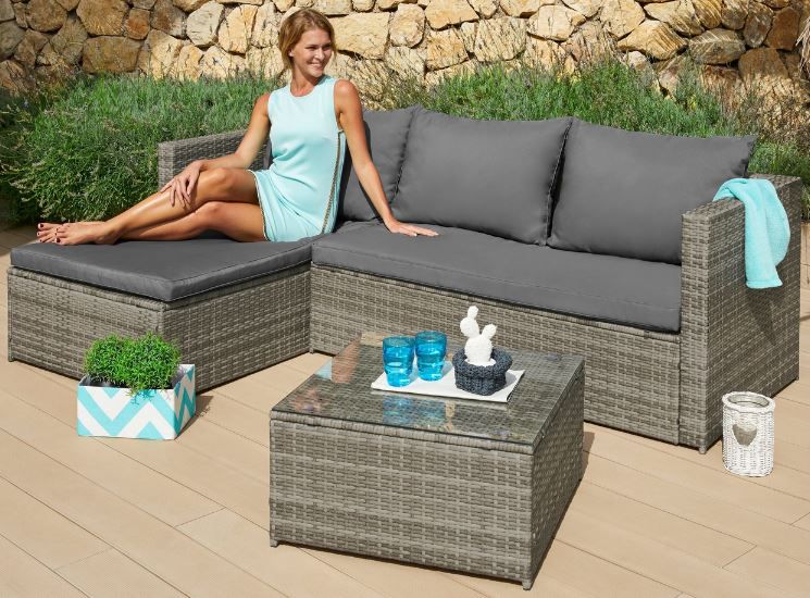 Konifera Phoenix Gartenlounge Set, 8 tlg. ab 260,99€ (statt 344€)