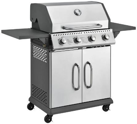 Juskys Kansas Gasgrill mit 4 Brenner, 12kW für 227,94€ (statt 269€)