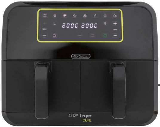 Ariete Airy Fryer Dual Heißluftfritteuse mit OLED Display für 129€ (statt 195€)