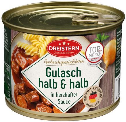 500g Dreistern Gulasch Halb & Halb Gulasch ab 3,37€
