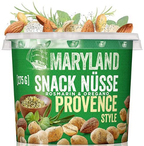Maryland Snack Nüsse Provence, 275g ab 2,79€ (statt 4€)   Prime