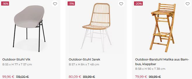 Depot: Bis zu 50% Rabatt auf Balkon und Garten Möbel und Accessoires