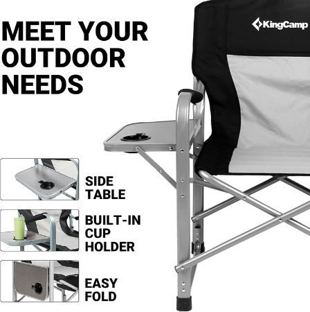 2x KingCamp Campingstuhl mit Kühltasche & Tisch für 119,97€ (statt 200€)