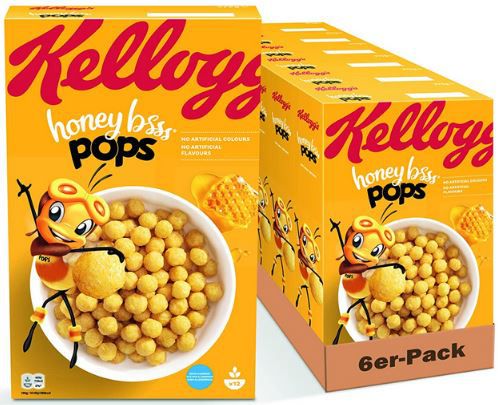6er Pack Kelloggs Honey BSSS Pops, 375g ab 14,23€ (statt 20€)   Prime