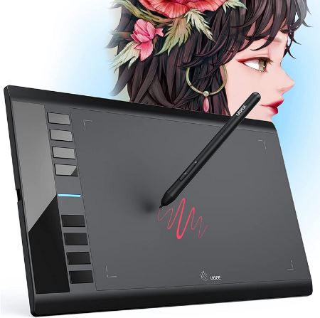 UGEE M708 10 x 6 Zoll Zeichentablett mit Stift für 29,99€ (statt 60€)