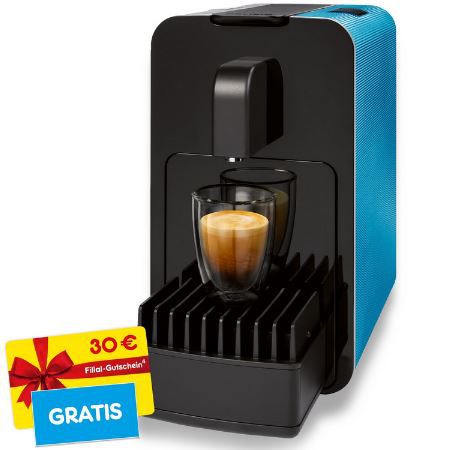 Cremesso Viva B6 Strong Petrol Kapselmaschine + 30 € Filial Gutschein für 80,99€ (statt 129€)