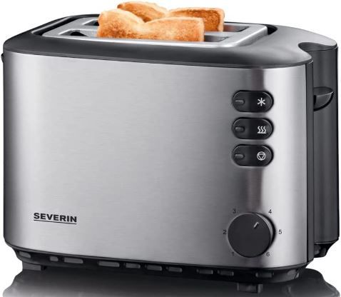 Severin AT 2514 Toaster mit Brötchenaufsatz, 850W für 29,99€ (statt 35€)   Prime