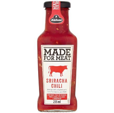 4 x Kühne Made for Meat Sriracha HotChili Grillsauce ab 6,42€ (statt 9€)   Prime