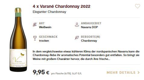12 Flaschen Weiß, Rot und Roséwein im April Genießer Paket für 52,89€ (statt 111€)