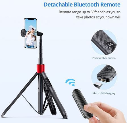 Atumtek Bluetooth Selfie Stick & Stativ mit Fernbedienung für 20€ (statt 40€)   Prime