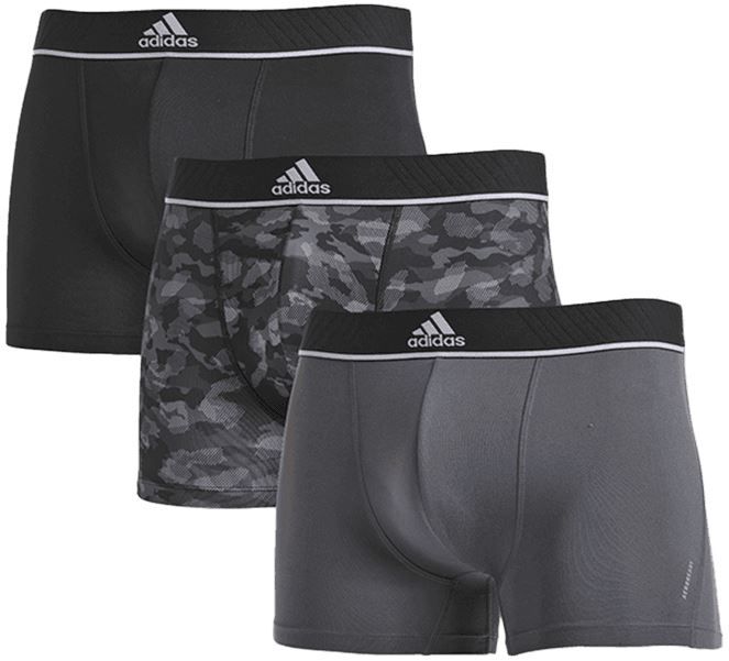 3er Pack adidas Trunk Boxershorts in 2 Designs für je 24,49€ (statt 28€)