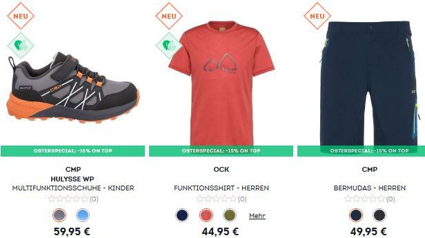 SportScheck: Hike & Bike Sale + 15% Extra Rabatt bis Mitternacht