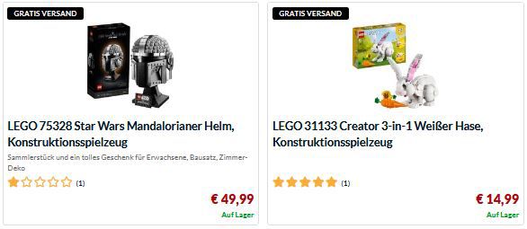 Alternate: Keine Versandkosten ab 4,99€ auf das komplette LEGO Sortiment